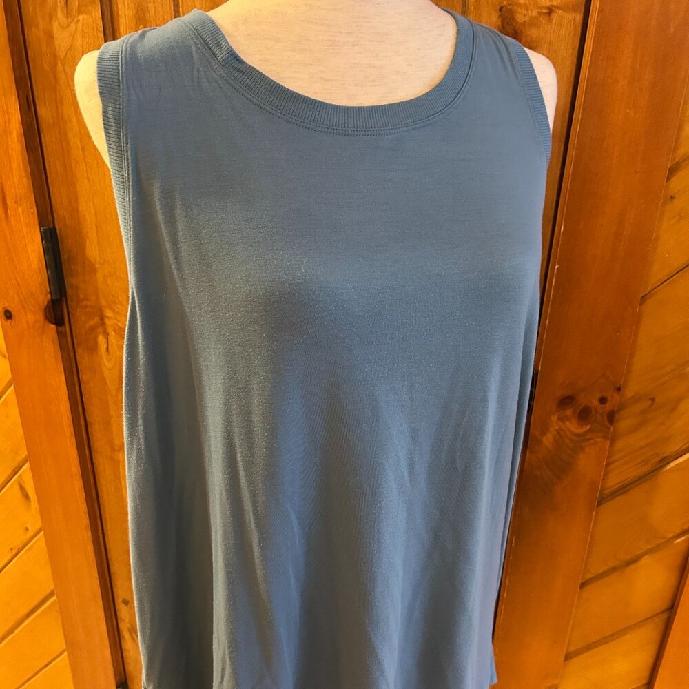 Athleta Skylark Blue Y2K Drape Vital Tank 2.0 2X sustainable